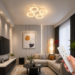 plafon led designerski nowoczesny salon