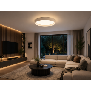 plafon led 50 cm biały do salonu