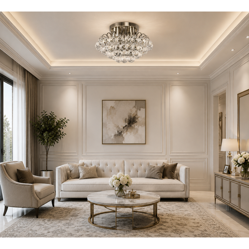 lampa wisząca kryształowa salon