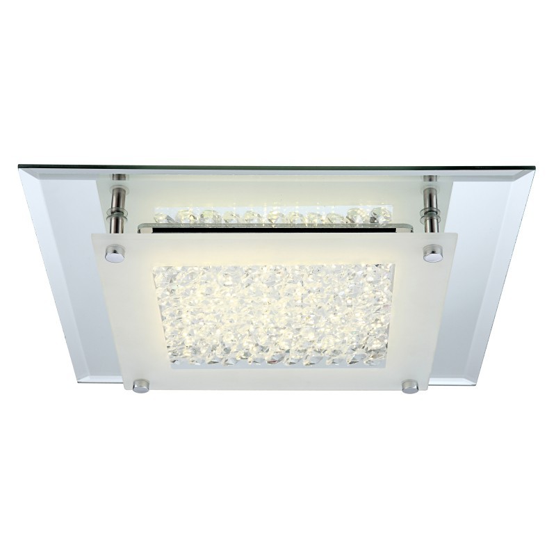 Plafon sufitowy chrom z kryształkami