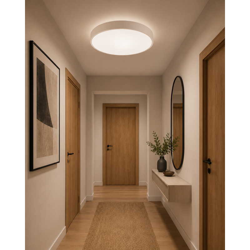 plafon led biały 40 cm