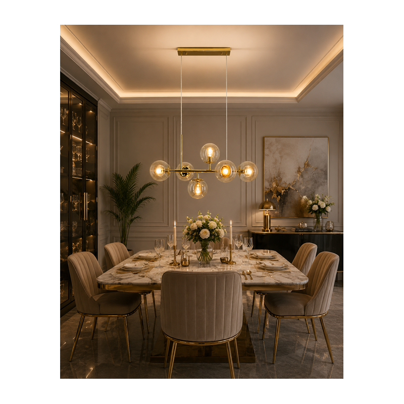 lampa wisząca złota elegancka lampa wisząca złota elegancka