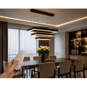 lampa wisząca led 3 ramy pilot