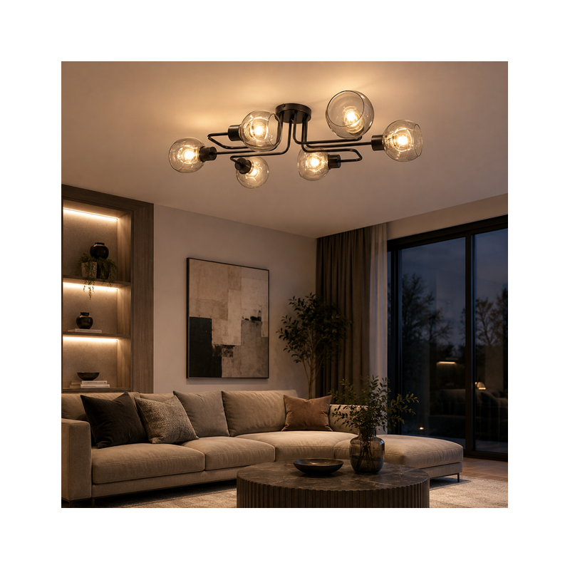 lampa sufitowa czarna kule lampa sufitowa czarna kule