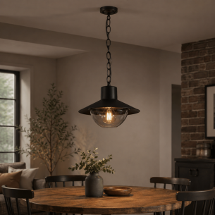 lampa loft czarna 24 cm