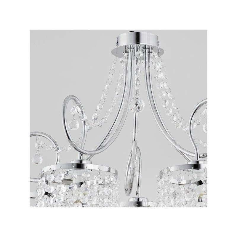 lampa wisząca kryształki ozdobna