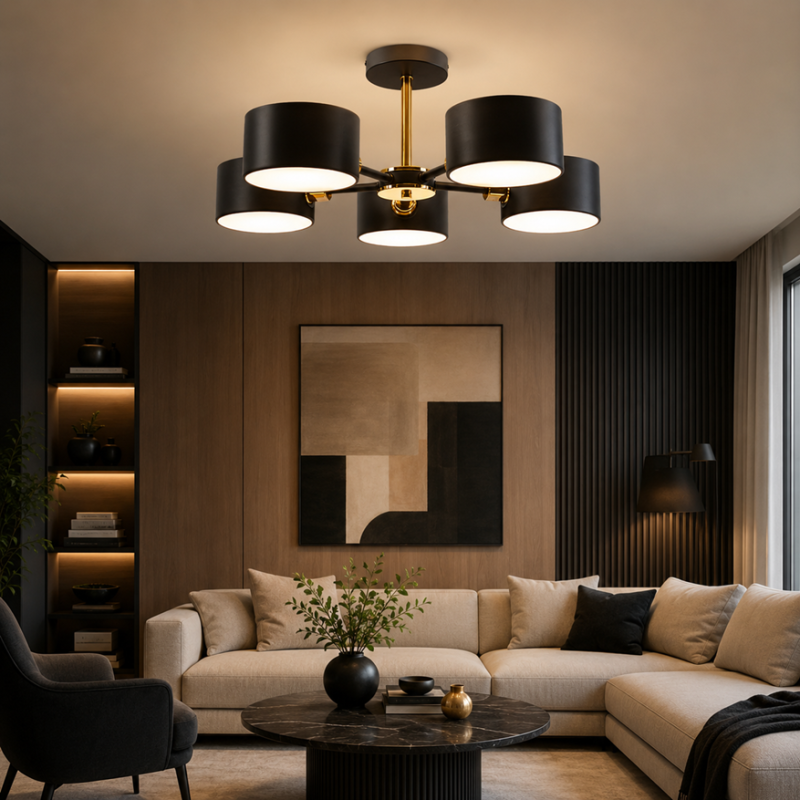 lampa czarno złota sufitowa lampa czarno złota sufitowa