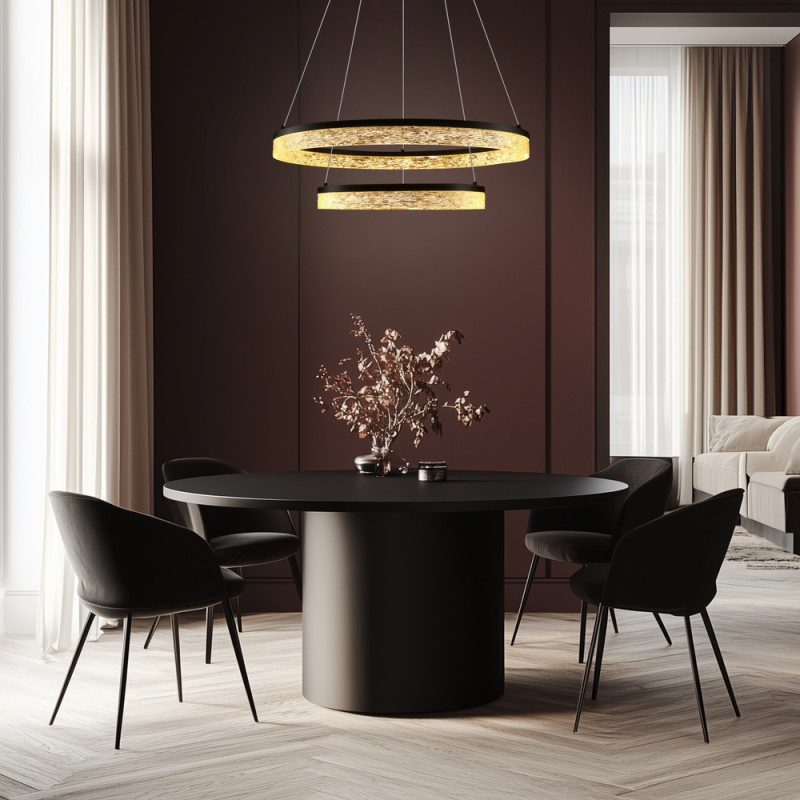 lampa sufitowa czarna led