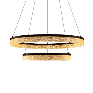 plafon led glamour kryształowy czarny