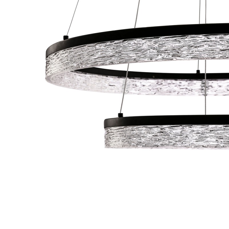lampa nowoczesna led kryształki sufitowa