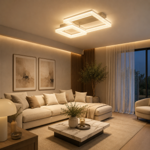 lampa led geometryczna 53 cm