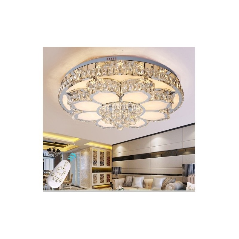 Elegancka lampa wisząca kryształowa do salonu Elegancka lampa wisząca kryształowa do salonu