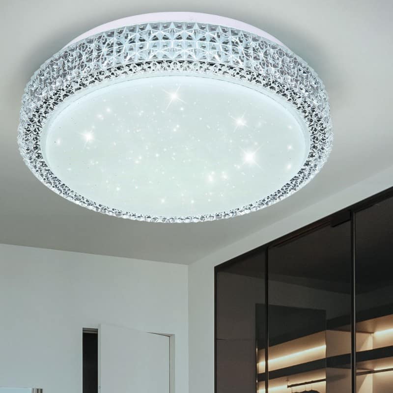 lampa plafon led zmieniający kolor okrągły do przedpokoju salonu sypialni łazienki