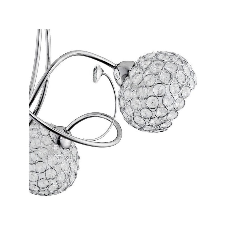 Wisząca lampa z kryształkami chrom