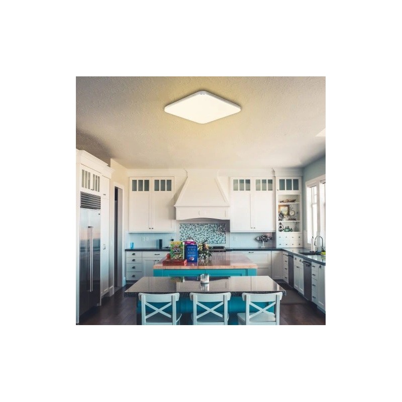 kwadratowa lampa sufitowa led  slim 24W