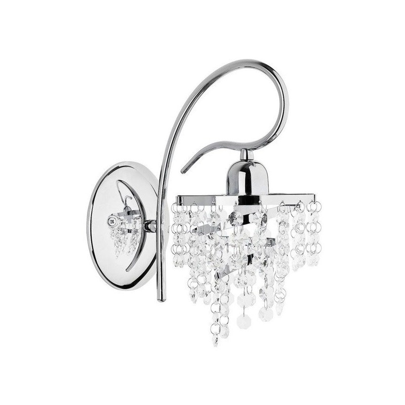 Kinkiet ścienny do salonu chrom