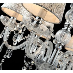 luksusowa lampa wisząca kryształowa do sypialni