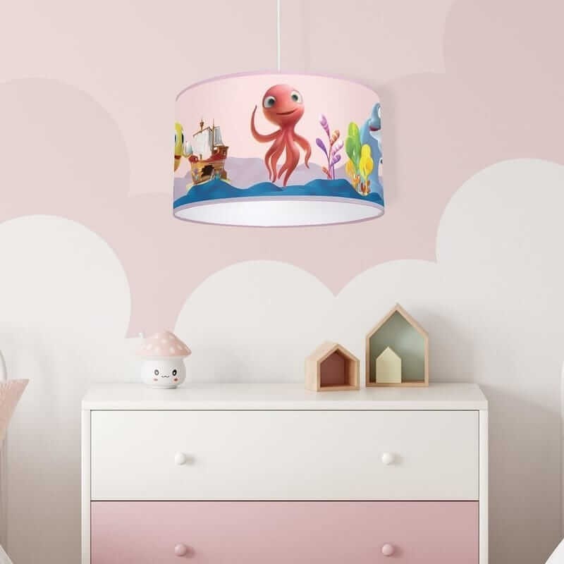 duża lampa do pokoju dziewczynki