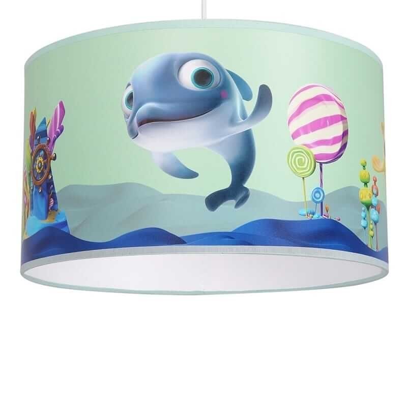 lampa do pokoju malucha z postaciami z bajek kolorowa
