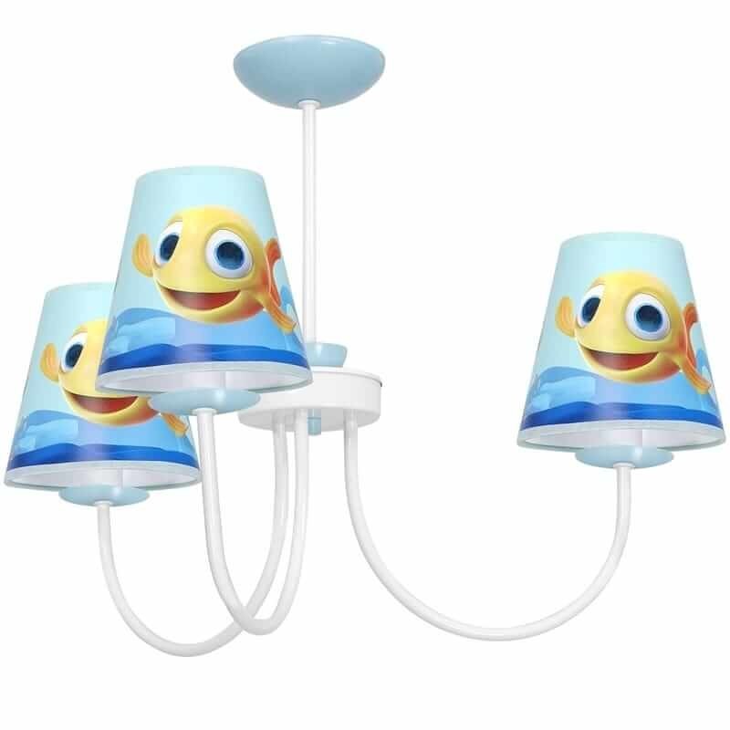 lampa wisząca niebieska do pokoju chłopca