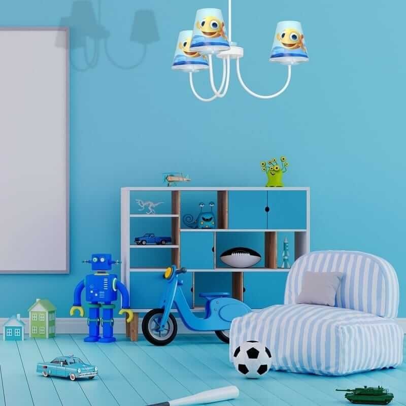lampa wisząca do pokoju dziecięcego mini mini rybka