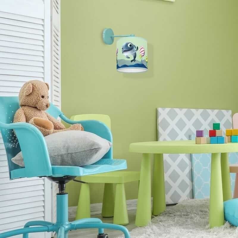 kinkiet duży na ścianę do pokoju dziecka z postacią z bajki