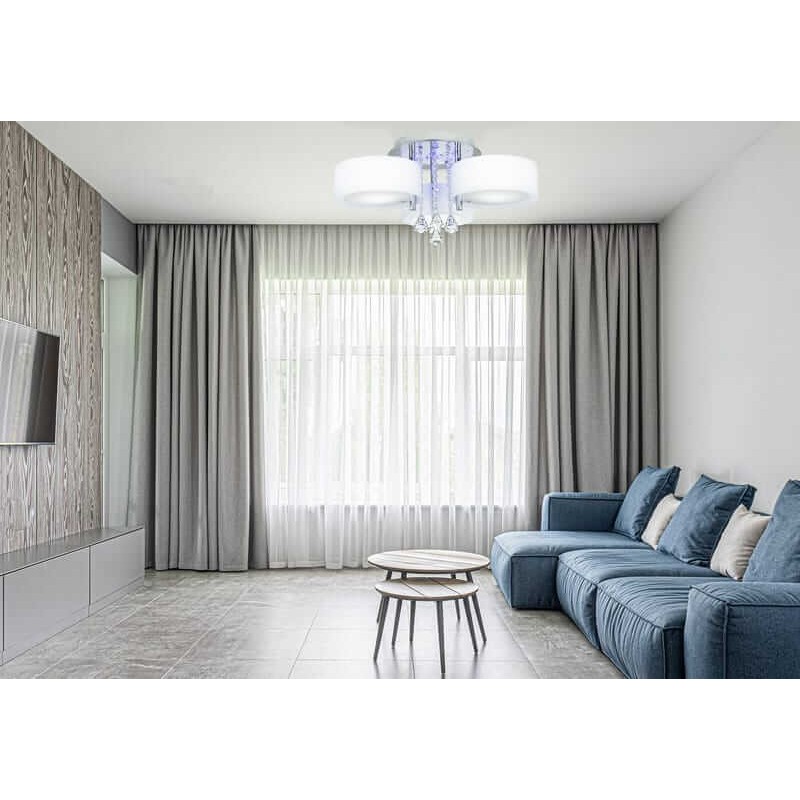 lampa sufitowa led do korytarza z kryształami