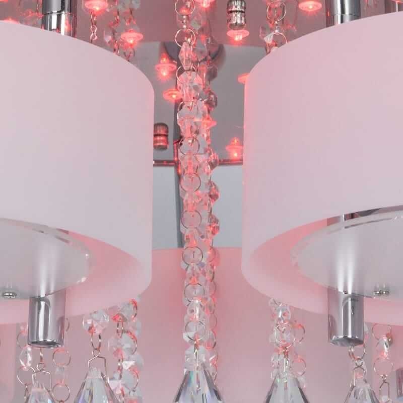 Plafon luksusowy led kryształowy sterowany pilotem do salonu