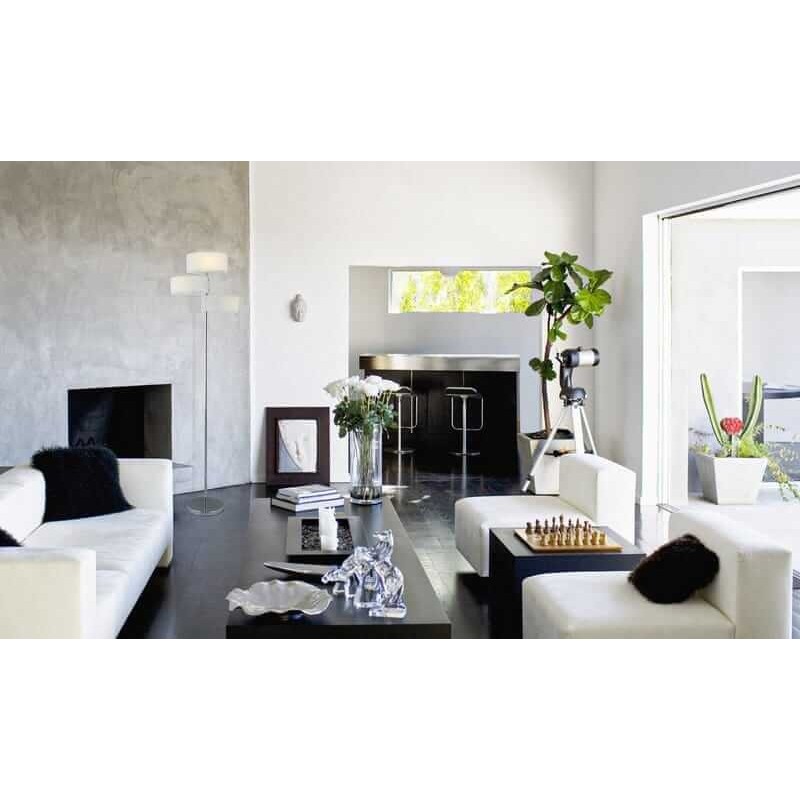 Lampa stojąca podłogowa biała