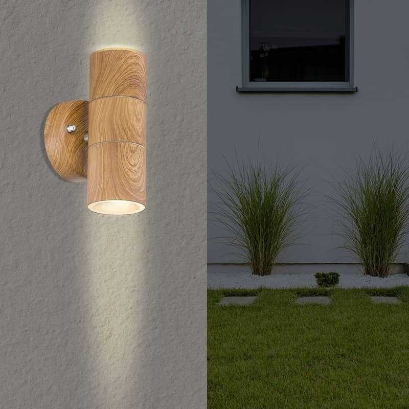 kinkiet zewnętrzny imitacja drewna