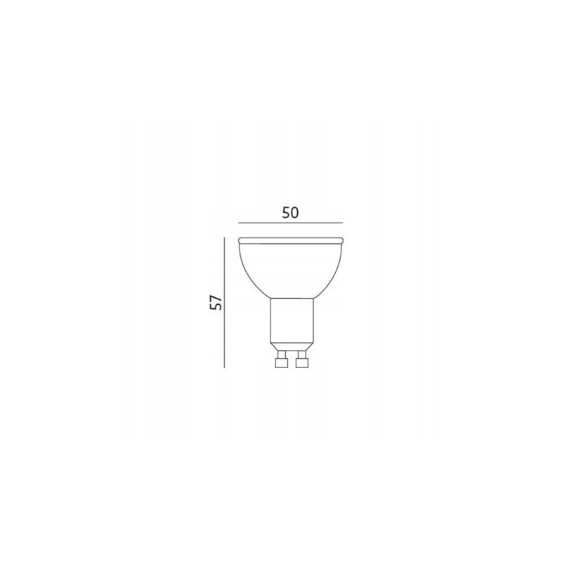 żarówka led gu10 ciepła 5w