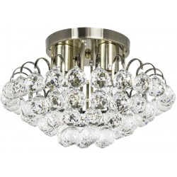 Lampa wisząca, sufitowa ze szklanymi kryształami model: ELM-10M