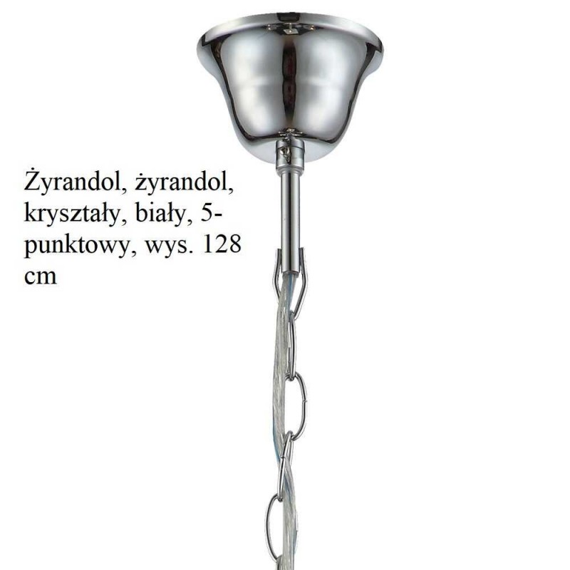 długa lampa wisząca kryształowa