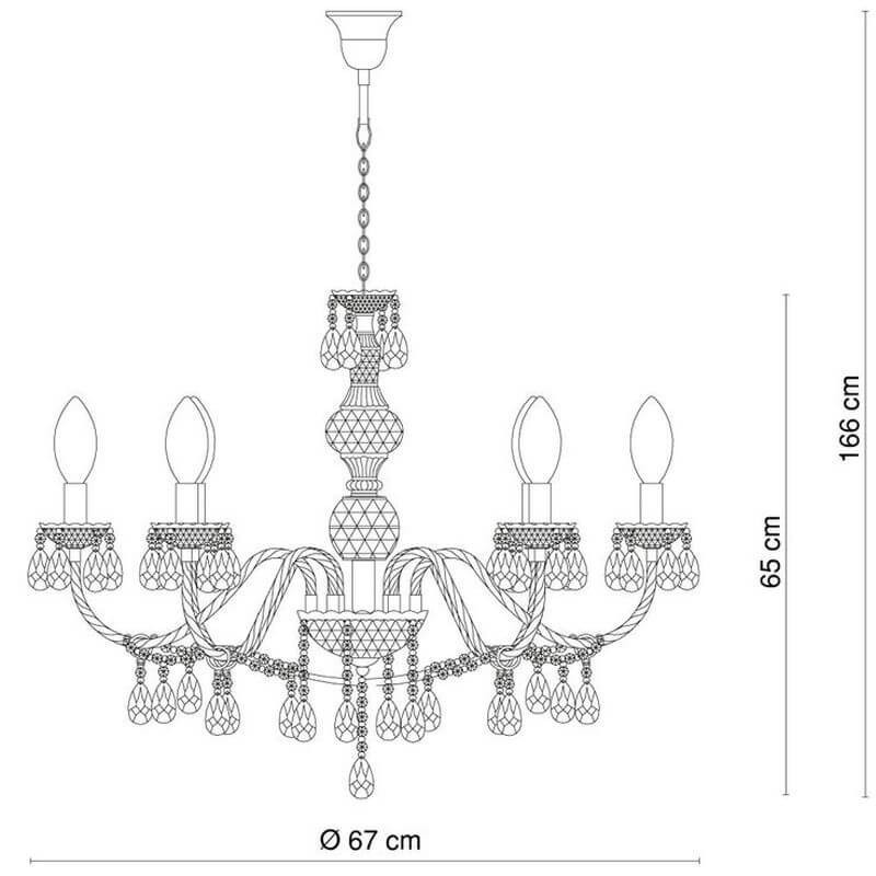 żyrandol kryształowy nad stół do jadalni długi