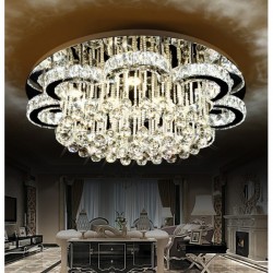 Lampa sufitowa z kryształami LED 96W CRYSTAL 1 glamour
