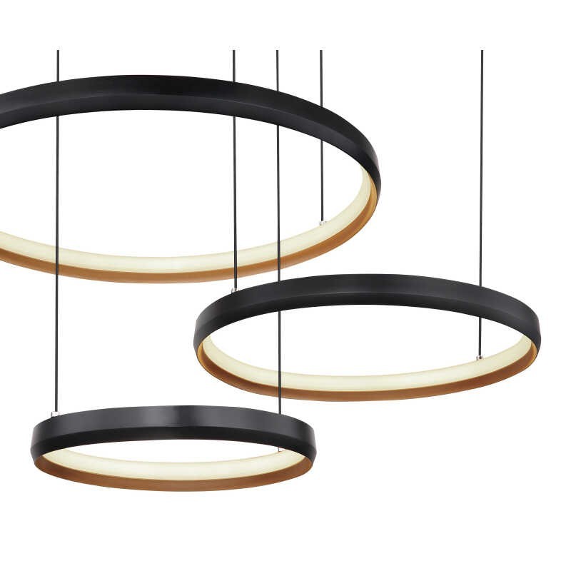 Lampa wisząca koła złota