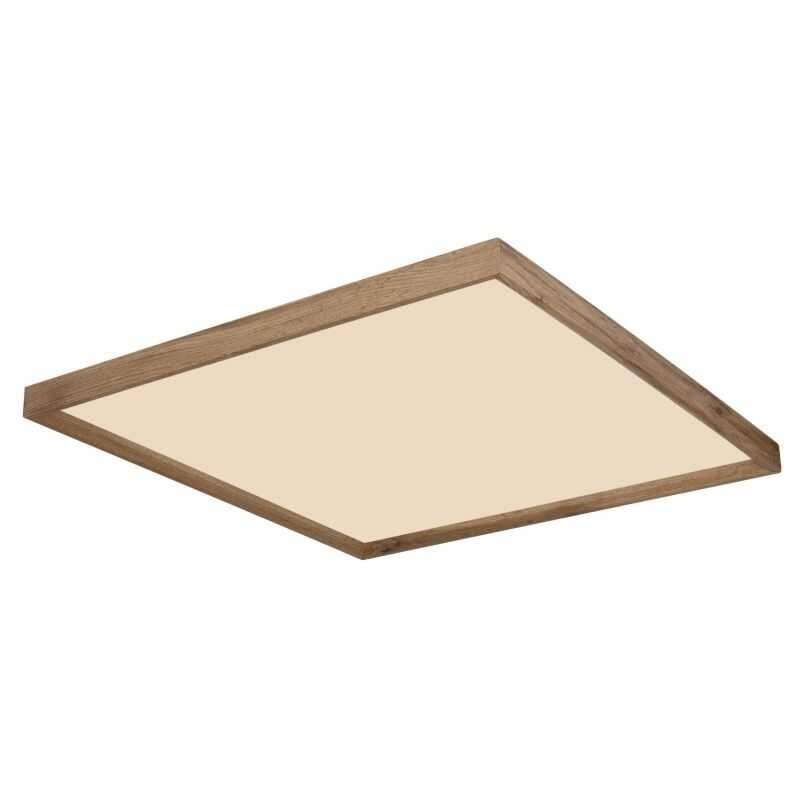 Plafon led drewniany ze zmiennym światłem