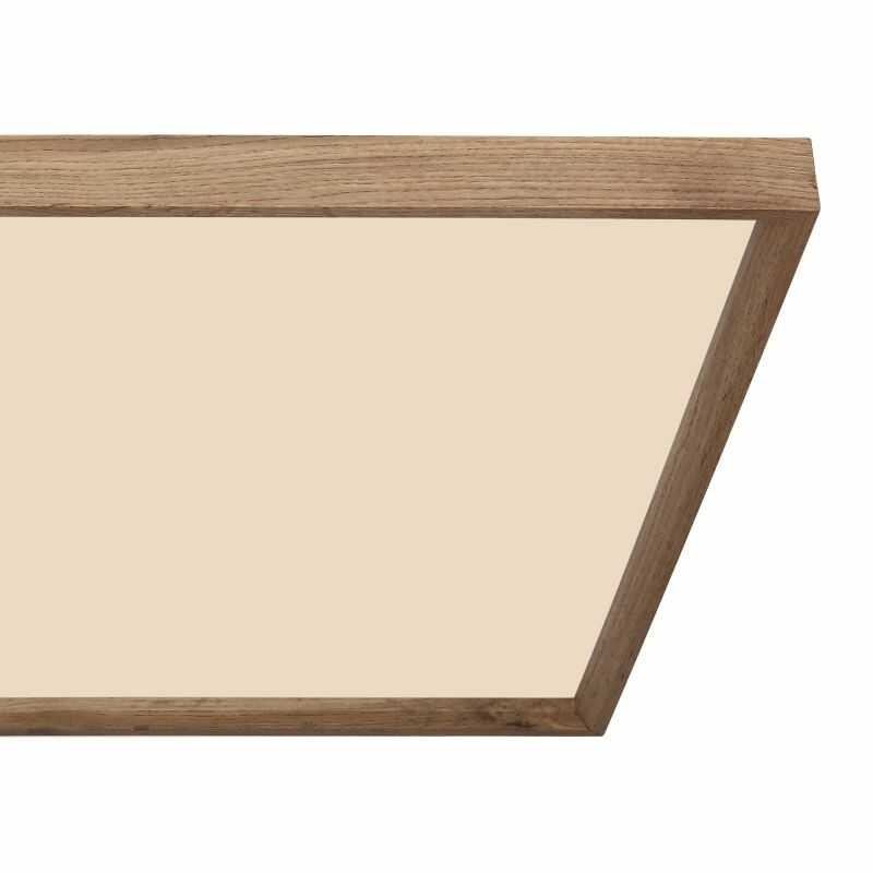 plafon led drewniany duży w stylu skandynawskim