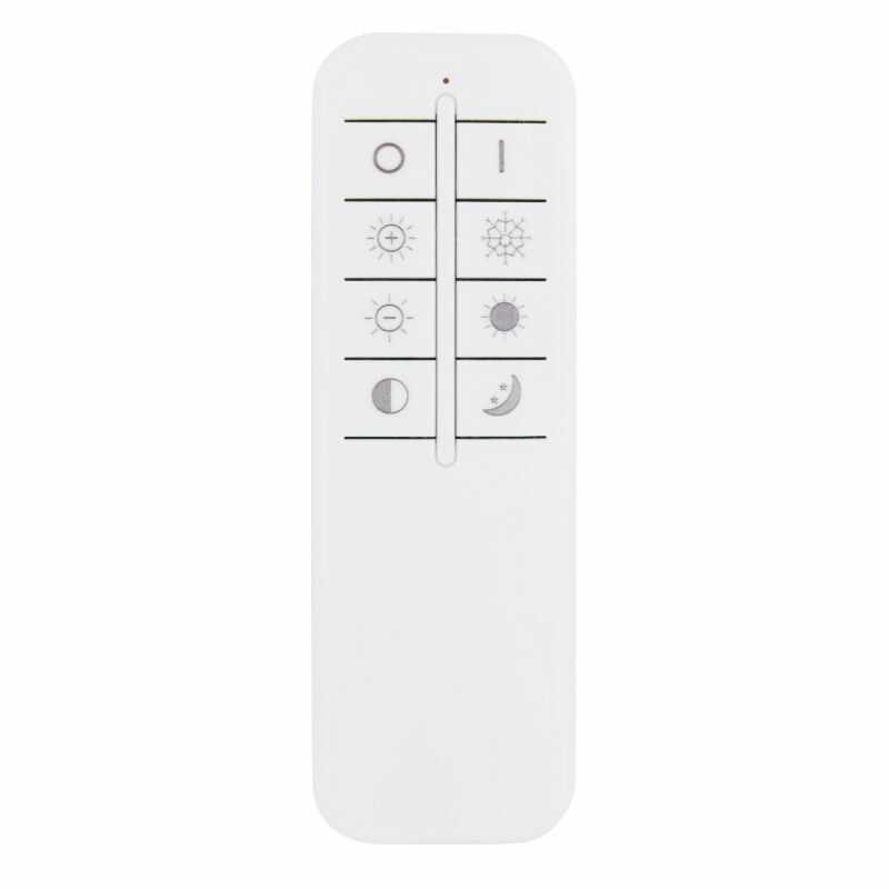 nowoczesna lampa wisząca sterowana pilotem w kolorze złotym