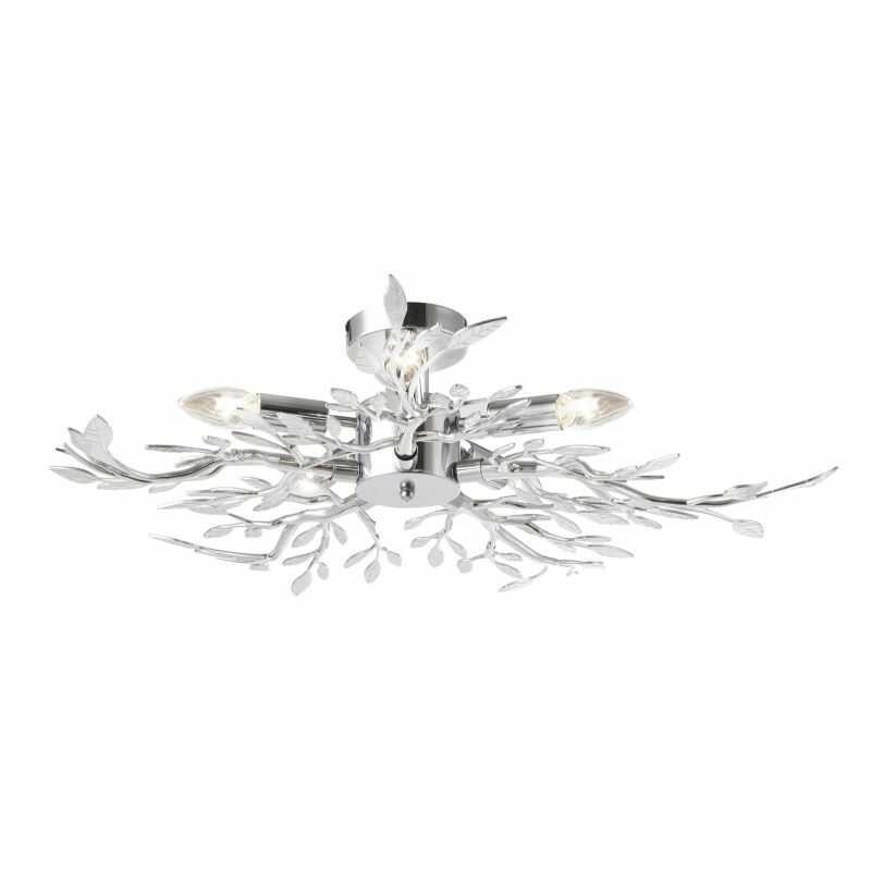 lampa sufitowa wzór roślinny