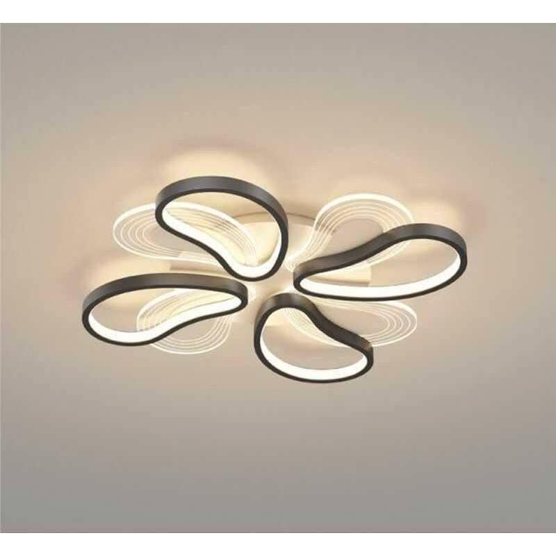 Lampa sufitowa LED sterowana pilotem ELENA 60cm Black