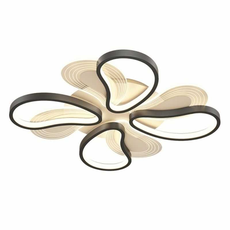 Lampa sufitowa LED sterowana pilotem ELENA 60cm Black