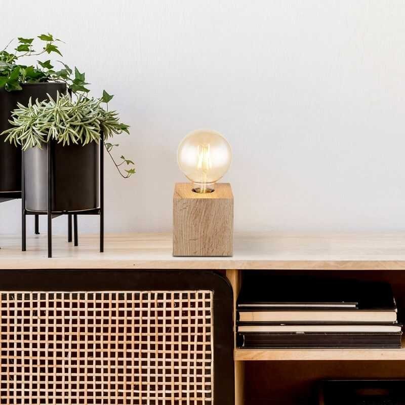 lampka nocna drewniana