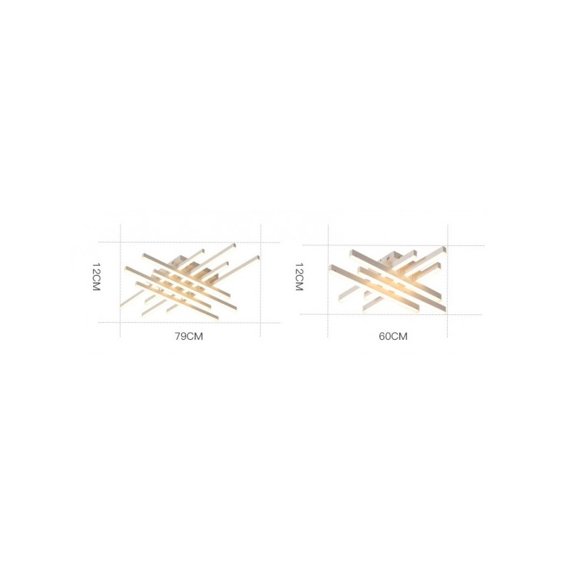 Lampa sufitowa LED na pilota nowoczesna lampa do salon