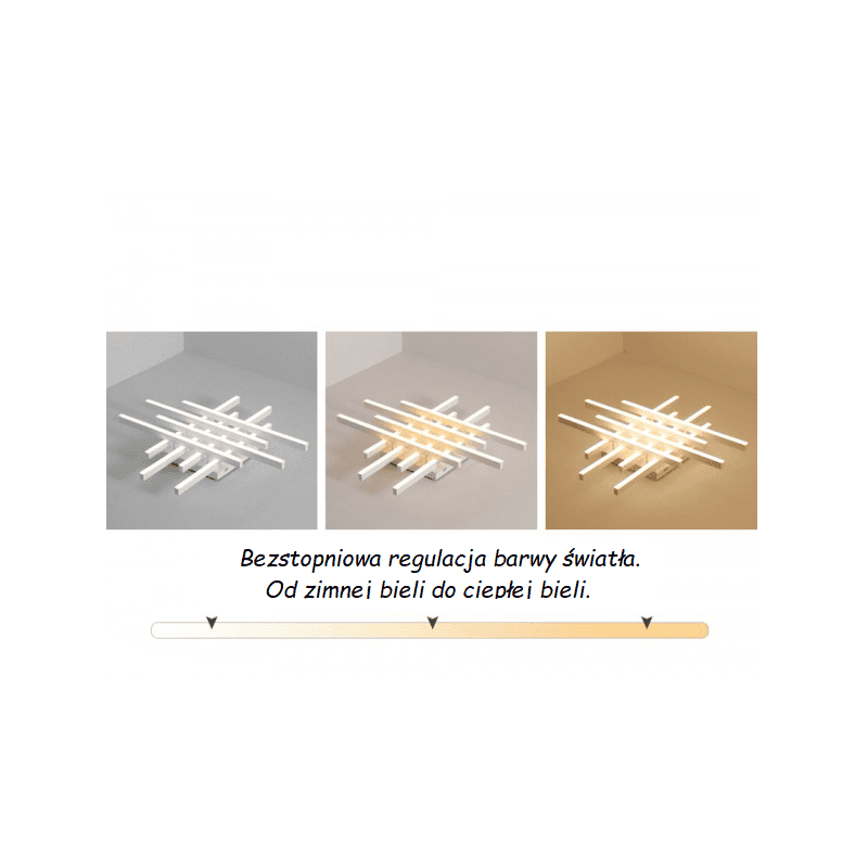 Lampa sufitowa LED na pilota nowoczesna lampa do biura