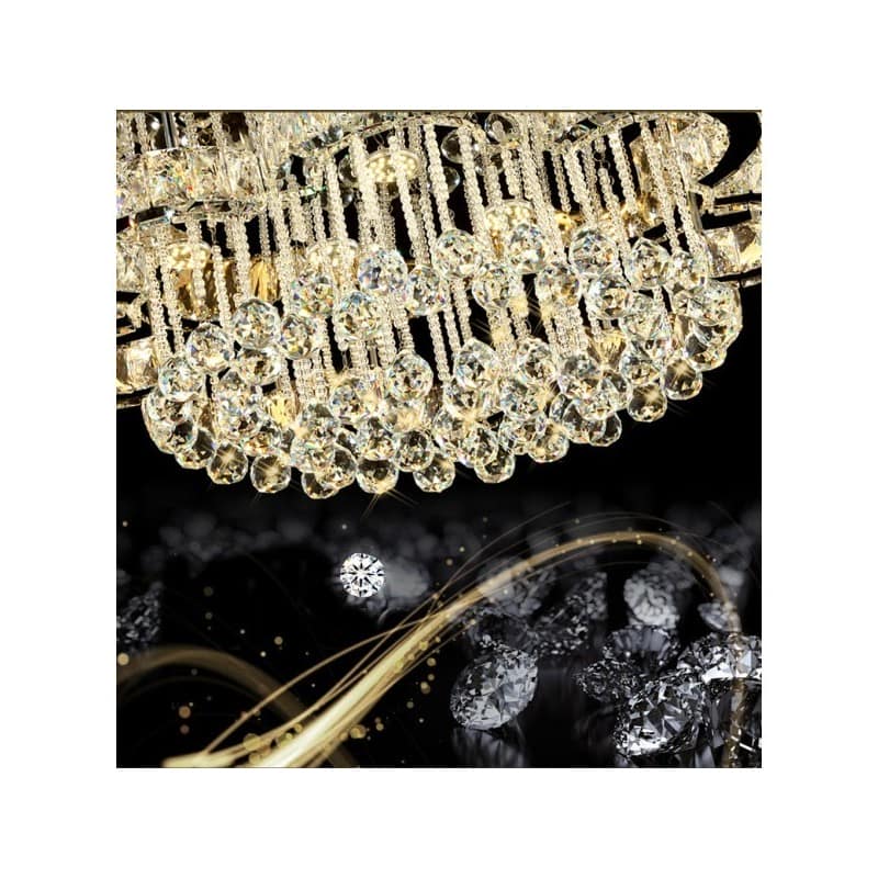 Kryształowy plafon do salonu Kryształowy plafon do salonu