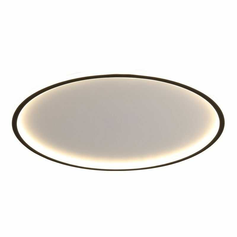Plafon LED okrągły 50cmx4,5cm 36W biało czarny sterowany pilotem Plafon LED okrągły 50cmx4,5cm 36W biało czarny sterowany pilotem