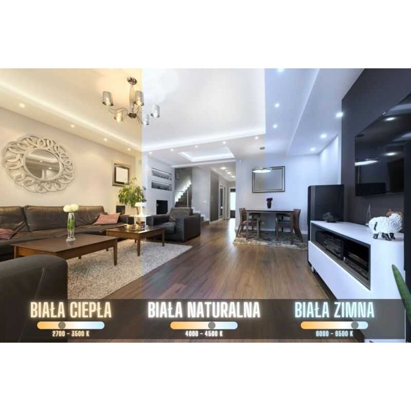 plafon ze zmiennym światłem i barwą