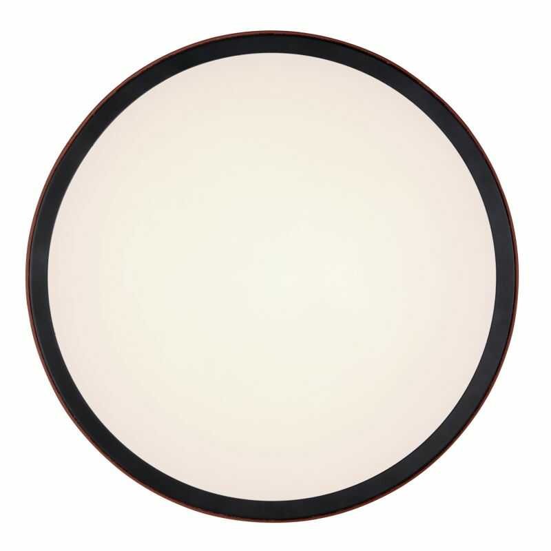 Czarny plafon sufitowy LED widok od dołu