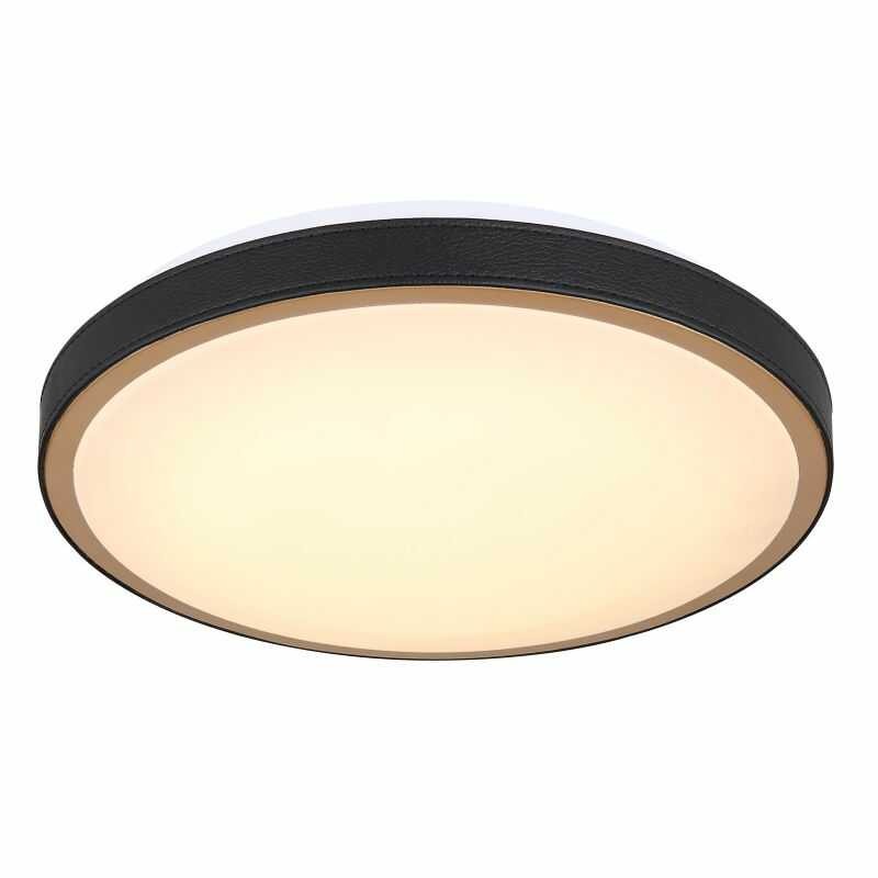 Lampa sufitowa LED czarna w stylu retro do salonu Lampa sufitowa LED czarna w stylu retro do salonu